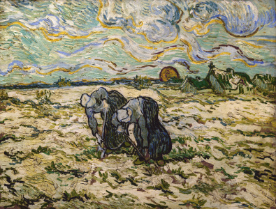 Bild-Nr: 30003386 V.van Gogh, Peasant Women Digging/Paint. Erstellt von: van Gogh, Vincent