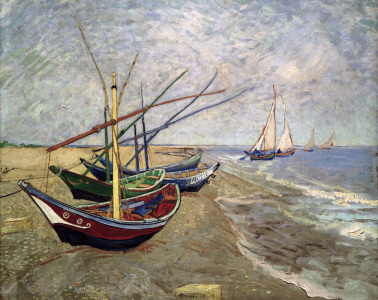 Bild-Nr: 30003430 V.van Gogh, Boats at St.Maries/Ptg./1888 Erstellt von: van Gogh, Vincent