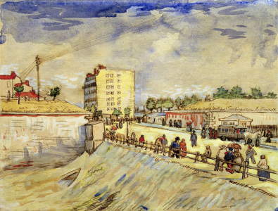 Bild-Nr: 30003510 V.van Gogh, Gate in Paris Ramp/Watercol. Erstellt von: van Gogh, Vincent