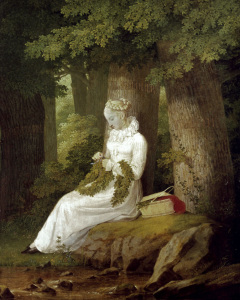 Bild-Nr: 30003544 Kersting / Woman binding Garland / 1815 Erstellt von: Kersting, Georg Friedrich