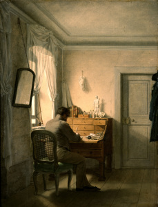 Bild-Nr: 30003572 G.F.Kersting, Man at his desk Erstellt von: Kersting, Georg Friedrich