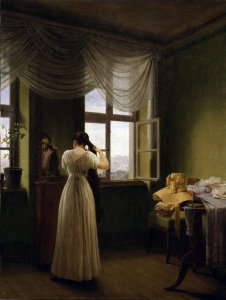 Bild-Nr: 30003586 Kersting / In front of the Mirror / 1827 Erstellt von: Kersting, Georg Friedrich