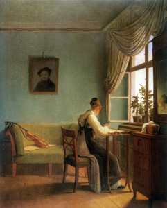Bild-Nr: 30003588 Kersting / The Embroiderer / 1827 Erstellt von: Kersting, Georg Friedrich