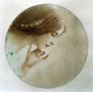 Bild-Nr: 30003612 Debussy, Mélisande / Zng.v.F.Khnopff Erstellt von: Khnopff, Fernand