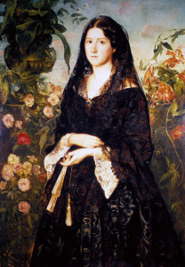 Bild-Nr: 30003628 L.Knaus / Portr.of Countess Mons / 1853 Erstellt von: Knaus. Ludwig