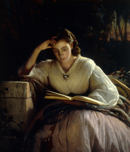 Bild-Nr: 30003682 I.N.Kramskoy / Reading / Paint./ C19th Erstellt von: Kramskoi, Iwan Nikolajewitsch