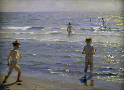 Bild-Nr: 30003706 P.S.Kroeyer, Boys bathing. Erstellt von: Kroyer, Peter Severin