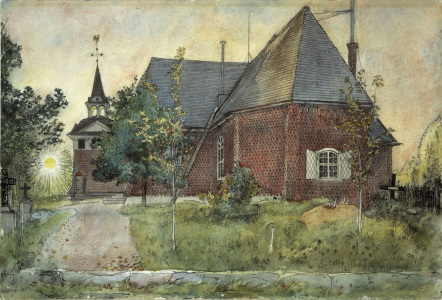 Bild-Nr: 30003766 Larsson / The Old Church at Sundborn Erstellt von: Larsson, Carl