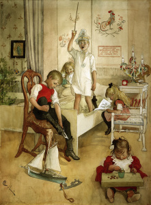 Bild-Nr: 30003788 C.Larsson, Christmas morning / 1894 Erstellt von: Larsson, Carl