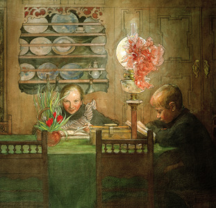 Bild-Nr: 30003888 Carl Larsson, Homework / 1898 Erstellt von: Larsson, Carl