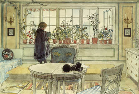 Bild-Nr: 30003896 Larsson / The Flowers at the Window Erstellt von: Larsson, Carl