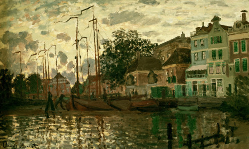 Bild-Nr: 30004004 Monet/The dam i.Zaandam i.t.evening/1871 Erstellt von: Monet, Claude