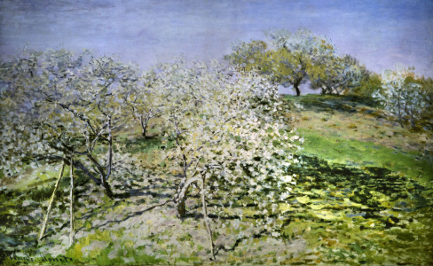 Bild-Nr: 30004056 C.Monet, Spring, flowering apple trees. Erstellt von: Monet, Claude