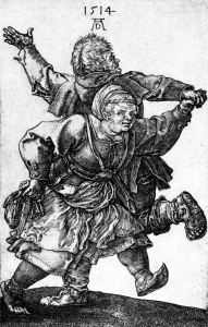 Bild-Nr: 30004318 Dürer / Dancing Peasant Couple / 1514 Erstellt von: Dürer, Albrecht