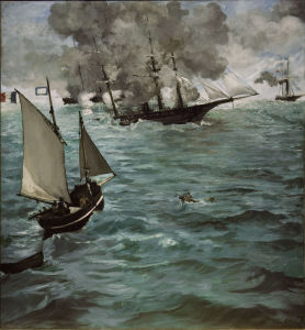 Bild-Nr: 30004446 Manet / Battle of Kearsarge and Alabama Erstellt von: Manet, Edouard