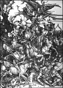 Bild-Nr: 30004534 Horsemen of th.Apocalypse /Duerer/c.1497 Erstellt von: Dürer, Albrecht