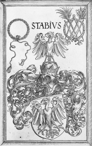 Bild-Nr: 30004548 Dürer, Coat of Arms of Stabius / Woodcut Erstellt von: Dürer, Albrecht