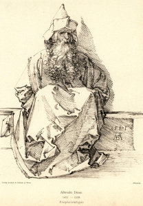 Bild-Nr: 30004558 A.Dürer, Seated Bearded Man / Draw. Erstellt von: Dürer, Albrecht
