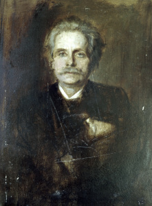 Bild-Nr: 30004668 Edvard Grieg / portrait by Lenbach Erstellt von: Lenbach, Franz