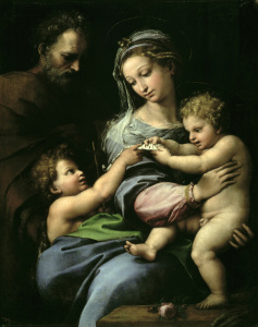 Bild-Nr: 30004716 Raphael / Madonna with the rose / c.1518 Erstellt von: Raffaello Santi (Raffael)