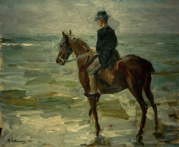 Bild-Nr: 30004956 M.Liebermann, Reiter am Meer nach links Erstellt von: Liebermann, Max