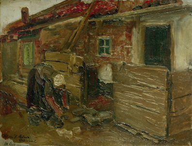 Bild-Nr: 30005014 M.Liebermann, Holländ.Bauernhaus m.Frau Erstellt von: Liebermann, Max