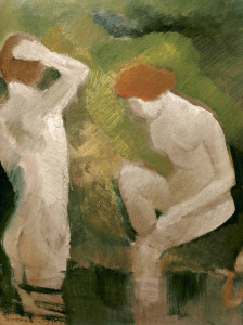 Bild-Nr: 30005088 Macke /Bathers at the green slope /1910 Erstellt von: Macke, August