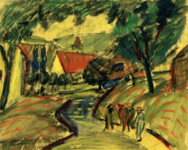 Bild-Nr: 30005252 A.Macke / Village Road in Kandern II Erstellt von: Macke, August