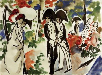 Bild-Nr: 30005256 A.Macke, Promenade Erstellt von: Macke, August