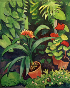 Bild-Nr: 30005262 A.Macke, Blumen im Garten Erstellt von: Macke, August