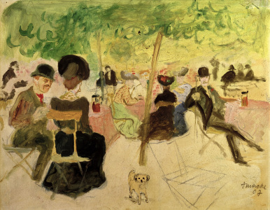 Bild-Nr: 30005276 A.Macke, Wirtshausgarten, 1907 Erstellt von: Macke, August