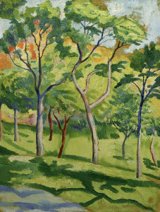 Bild-Nr: 30005298 August Macke, Bäume in der Wiese Erstellt von: Macke, August