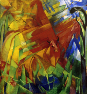 Bild-Nr: 30005524 Franz Marc, Bild mit Rindern Erstellt von: Marc, Franz