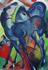 Bild-Nr: 30005540 F.Marc / The Blue Foals / 1913 Erstellt von: Marc, Franz