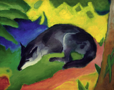 Bild-Nr: 30005560 Franz Marc / Black and Blue Fox. Erstellt von: Marc, Franz