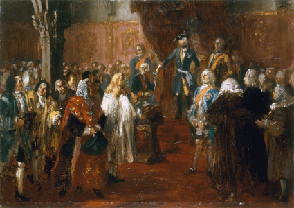 Bild-Nr: 30005688 Frederick II receives homage in Silesia Erstellt von: von Menzel, Adolph Friedrich Erdmann