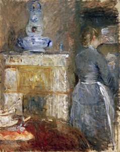 Bild-Nr: 30005978 B.Morisot / In the Dining Room /painting Erstellt von: Morisot, Berthe