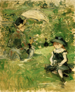 Bild-Nr: 30006004 B.Morisot, Young woman and child, 1883 Erstellt von: Morisot, Berthe