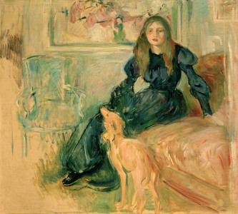 Bild-Nr: 30006012 B.Morisot, Young girl and greyhound Erstellt von: Morisot, Berthe