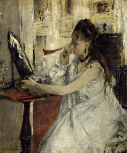 Bild-Nr: 30006016 Morisot / Jeune femme se poudrant / 1877 Erstellt von: Morisot, Berthe