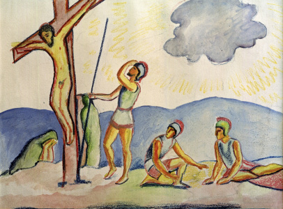 Bild-Nr: 30006190 A.Macke, Kreuzigung / 1911 Erstellt von: Macke, August