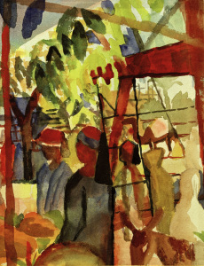 Bild-Nr: 30006194 A.Macke / Market Life / 1914 Erstellt von: Macke, August