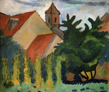 Bild-Nr: 30006198 August Macke, Kirche in Kandern Erstellt von: Macke, August