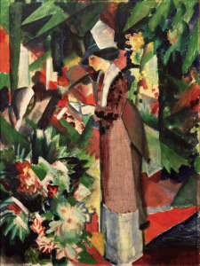 Bild-Nr: 30006220 A.Macke, Spaziergang in Blumen Erstellt von: Macke, August