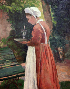 Bild-Nr: 30006242 Pissarro / The Maid / 1867 Erstellt von: Pissarro, Camille