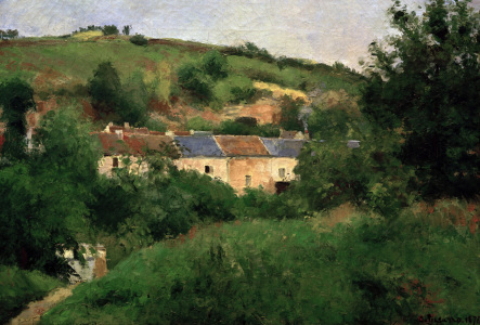 Bild-Nr: 30006246 Pissarro / The village street / 1875 Erstellt von: Pissarro, Camille