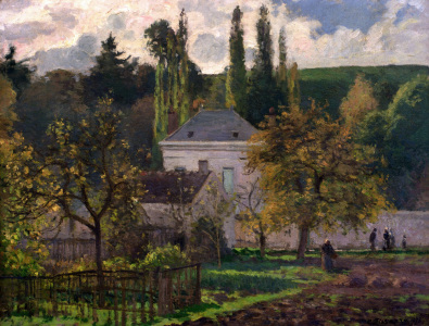 Bild-Nr: 30006258 C.Pissarro / Country House at Hermitage Erstellt von: Pissarro, Camille