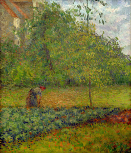 Bild-Nr: 30006268 C.Pissarro, Gemüsegarten mit Bäuerin... Erstellt von: Pissarro, Camille