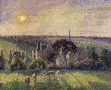 Bild-Nr: 30006338 Pissarro / Paysage a Eragny, eglise ... Erstellt von: Pissarro, Camille