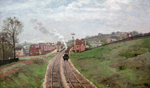 Bild-Nr: 30006340 C.Pissarro / Lordship Lane Station /1871 Erstellt von: Pissarro, Camille